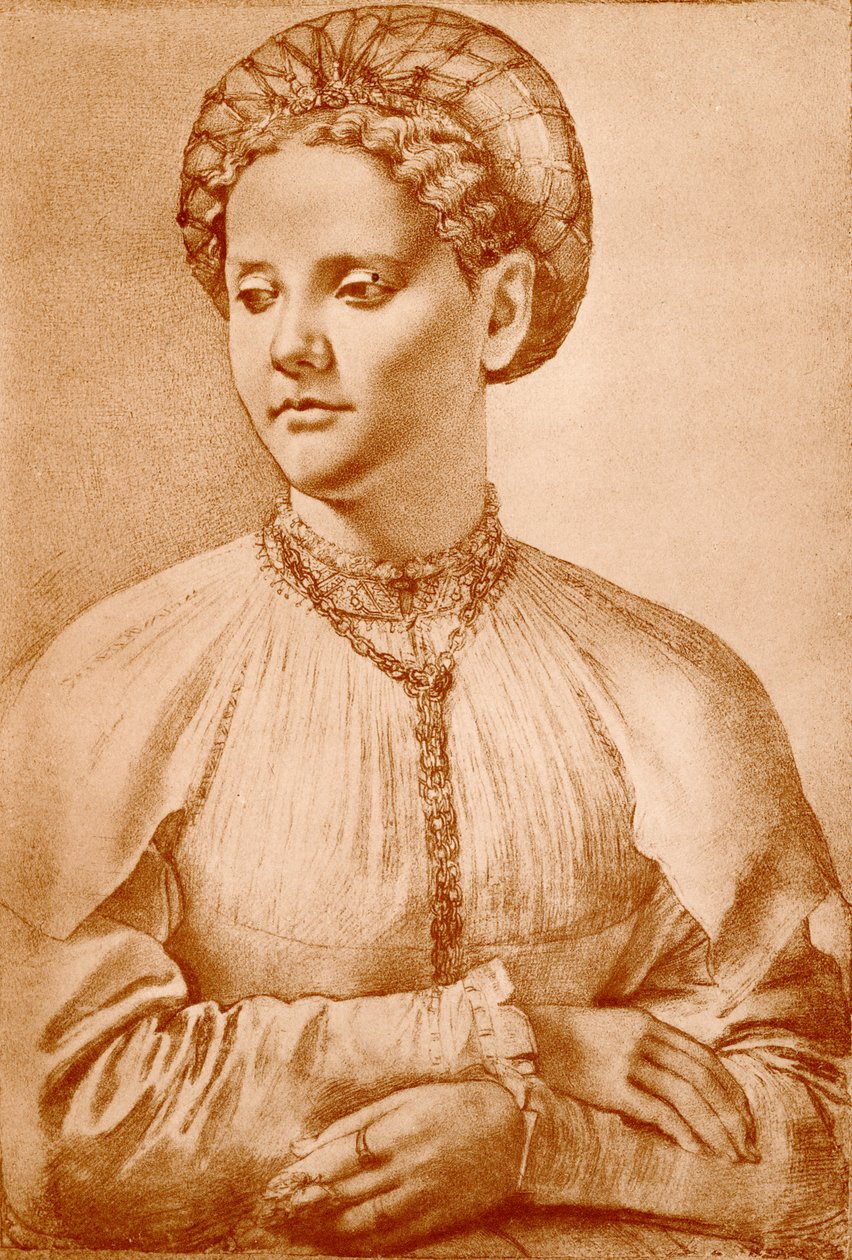 kadın portresi by Francesco di Cristofano Franciabigio