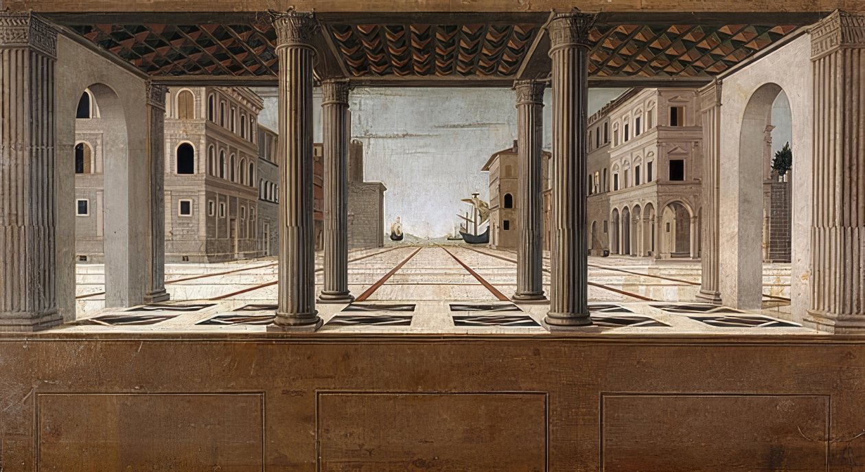 Mimari vedute. 1490/1500 civarında by Francesco di Giorgio Martini
