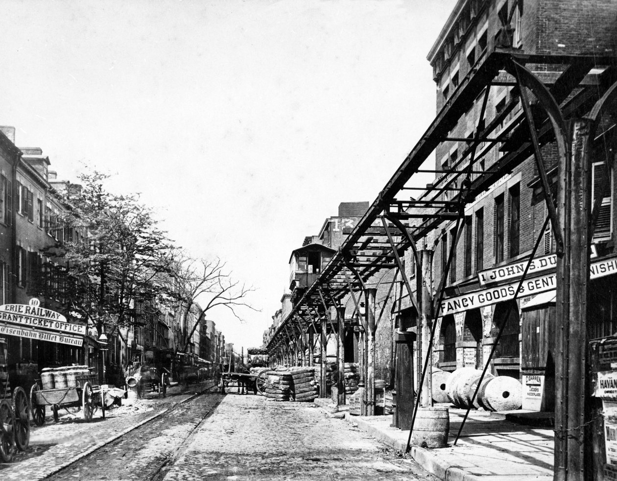 Yükseltilmiş Demiryolu, New York, 1860-70