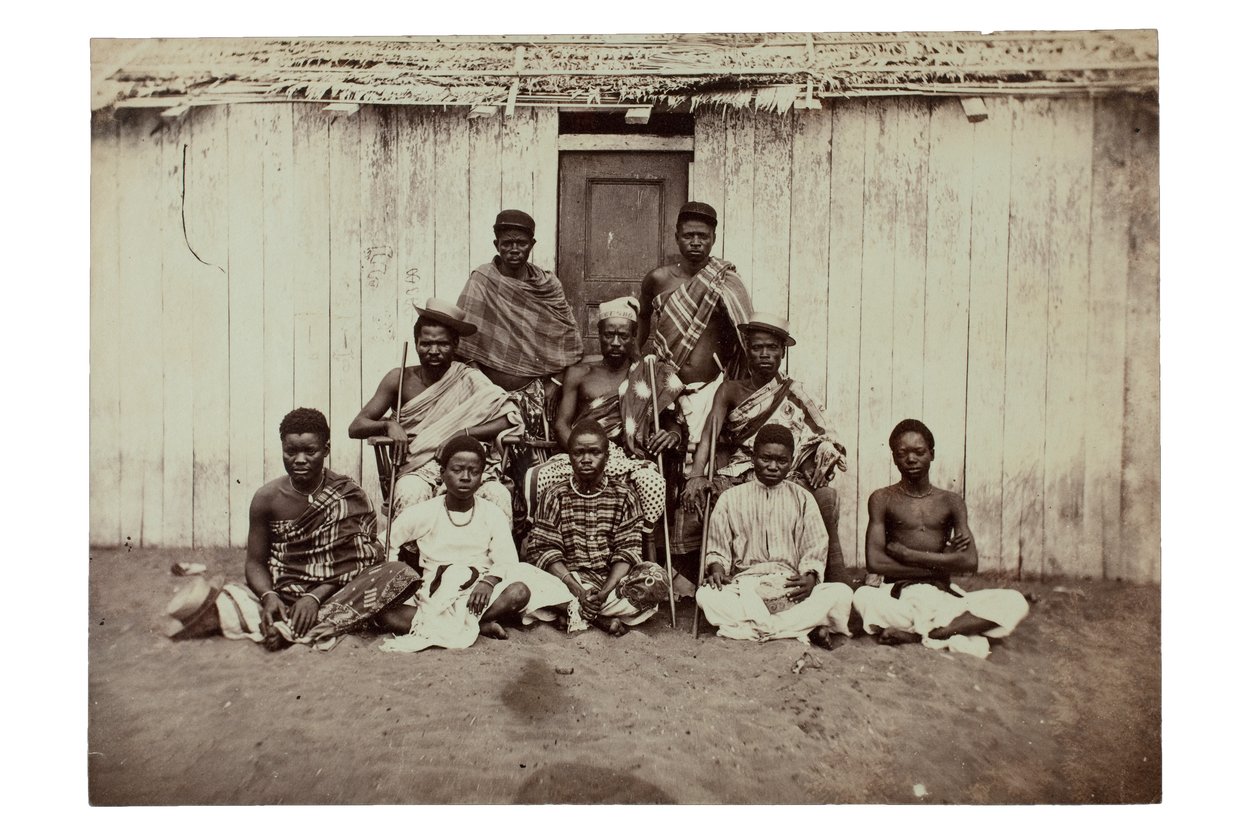 An African king (albumen print) by Francis W. Joaque