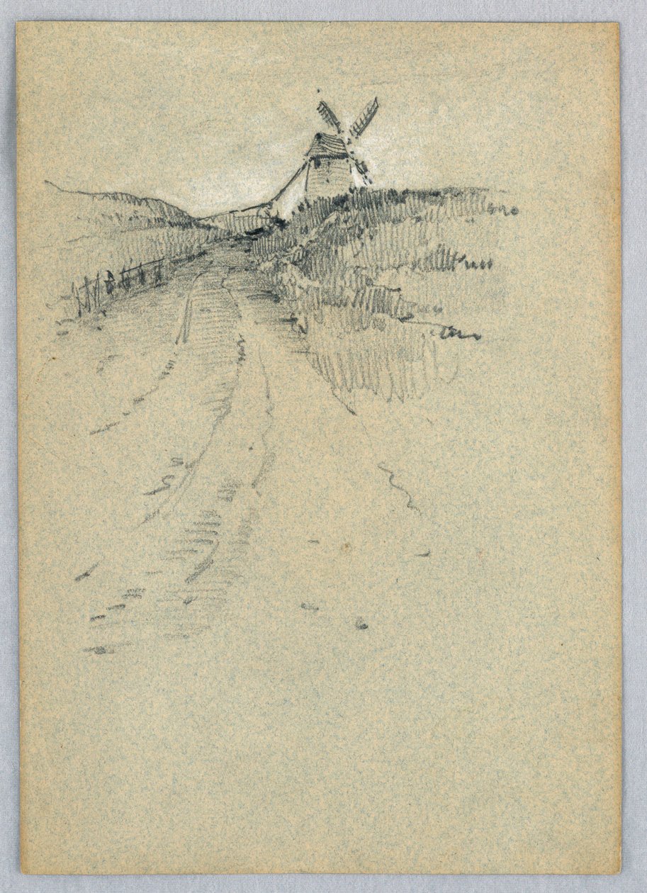 bir yel değirmeni by Francis Augustus Lathrop