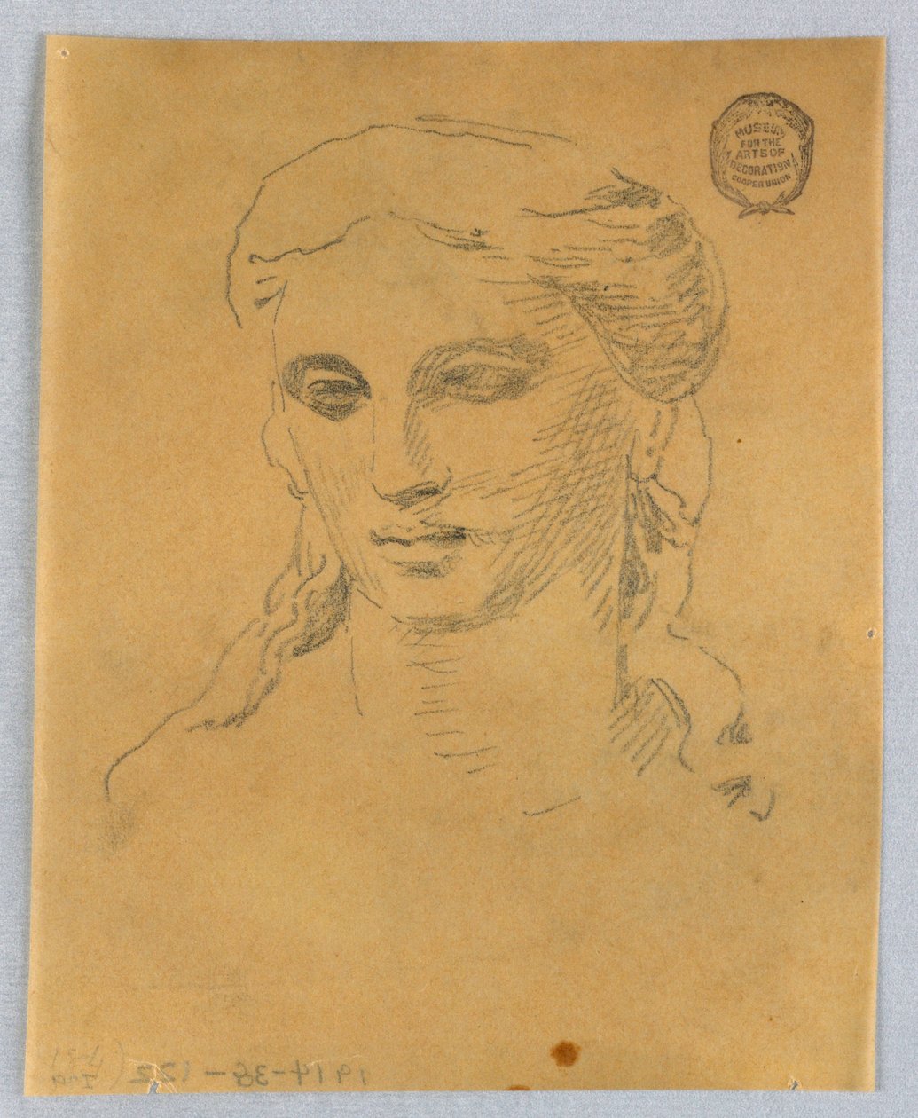 Kadının kafasının taslağını by Francis Augustus Lathrop