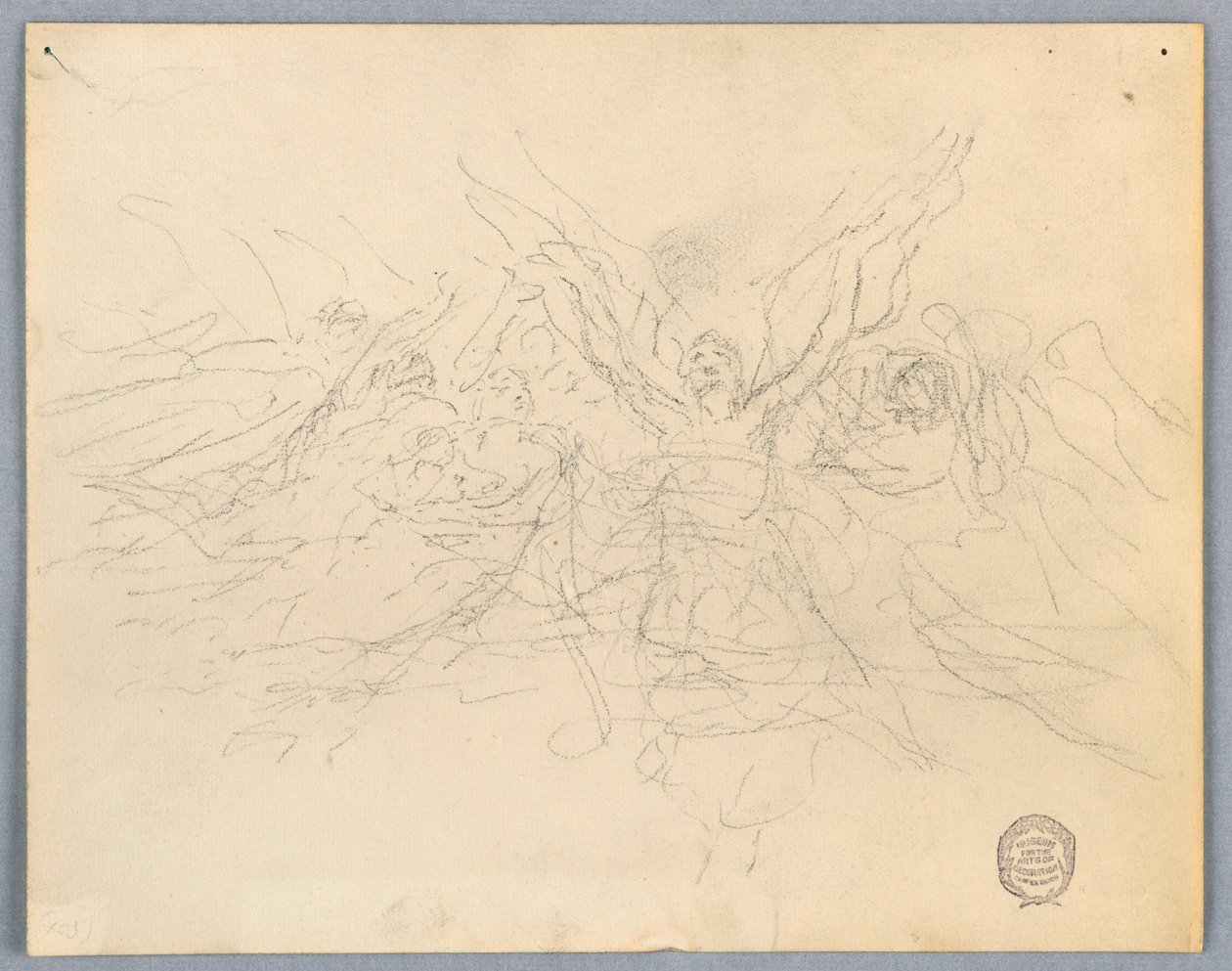 Meleklere İbadet Eden Kroki by Francis Augustus Lathrop