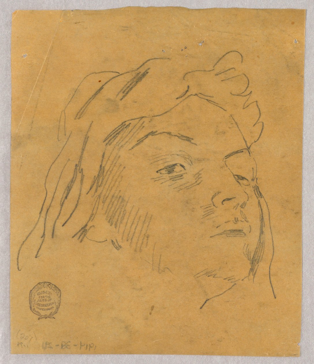 Bir Kafanın Kroki by Francis Augustus Lathrop