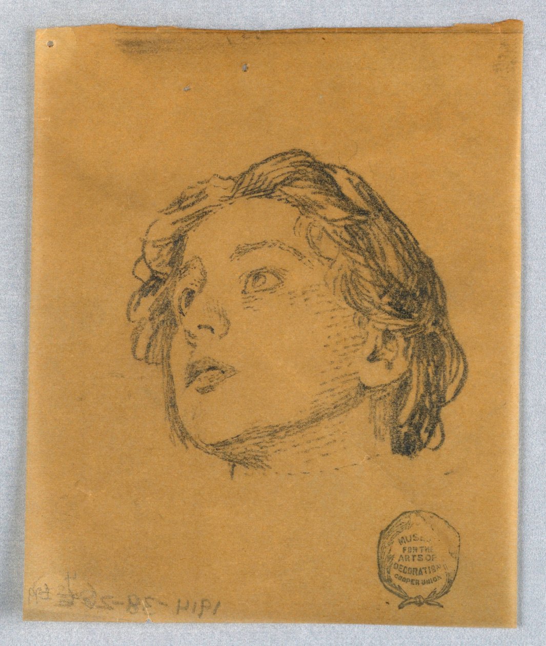 Bir Kadının Kafasının Kroki by Francis Augustus Lathrop