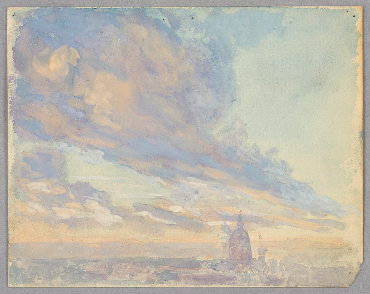 Bulutların incelenmesi, Roma, İtalya by Francis Augustus Lathrop
