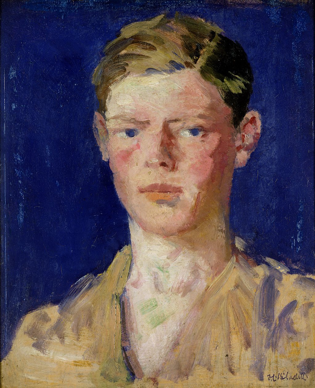 ಯಂಗ್ ಮ್ಯಾನ್ ಟರ್ಕಿಯ ಮುಖ್ಯಸ್ಥ by Francis Campbell Boileau Cadell