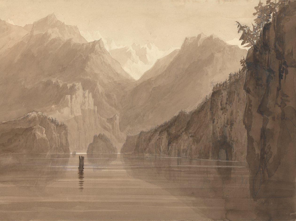 Norveç'te Bir Göl by Francis Danby