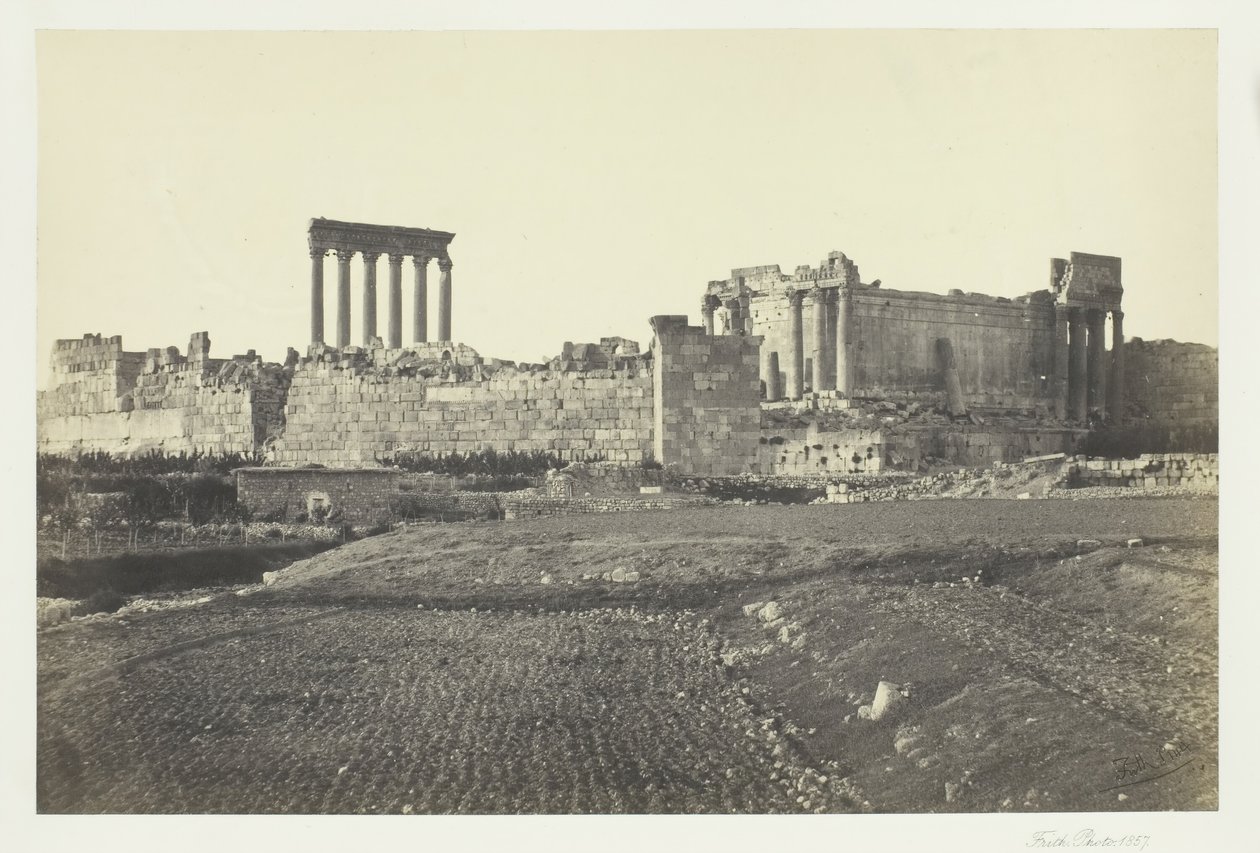 Baalbec, Güneyden, 1857. by Francis Frith