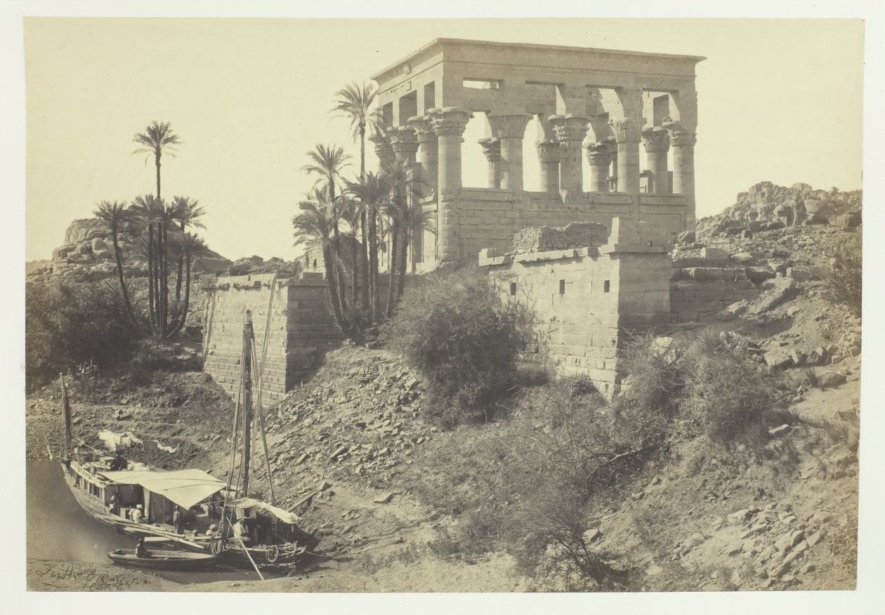 Firavunlar Yatağı, Philæ Adası, 1857. by Francis Frith