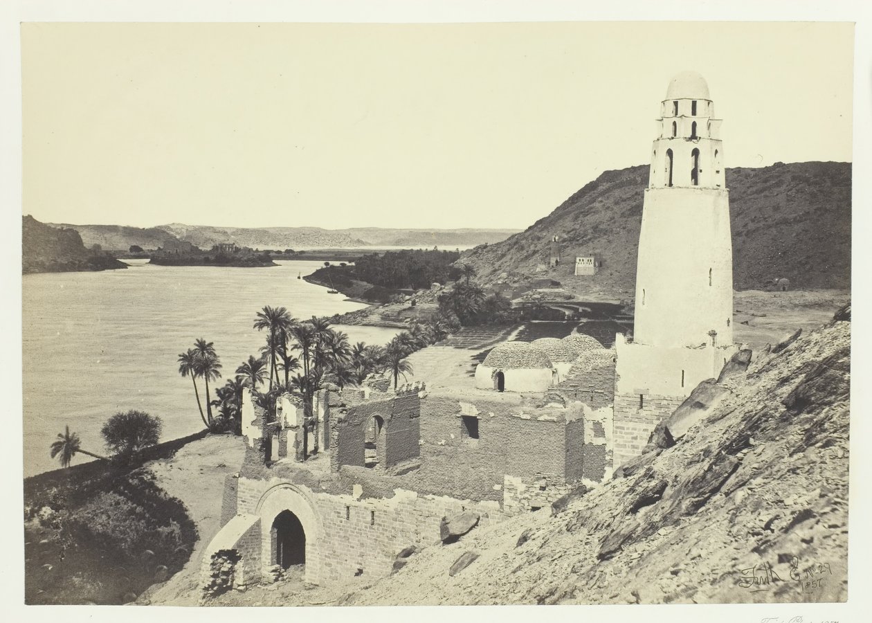 Philæ Yakınındaki Harap Cami, 1857. by Francis Frith