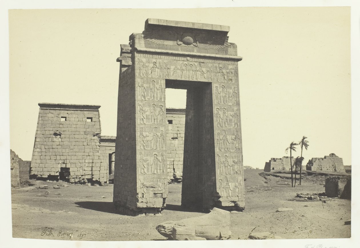 Heykel Geçidi, Karnac, 1857. by Francis Frith