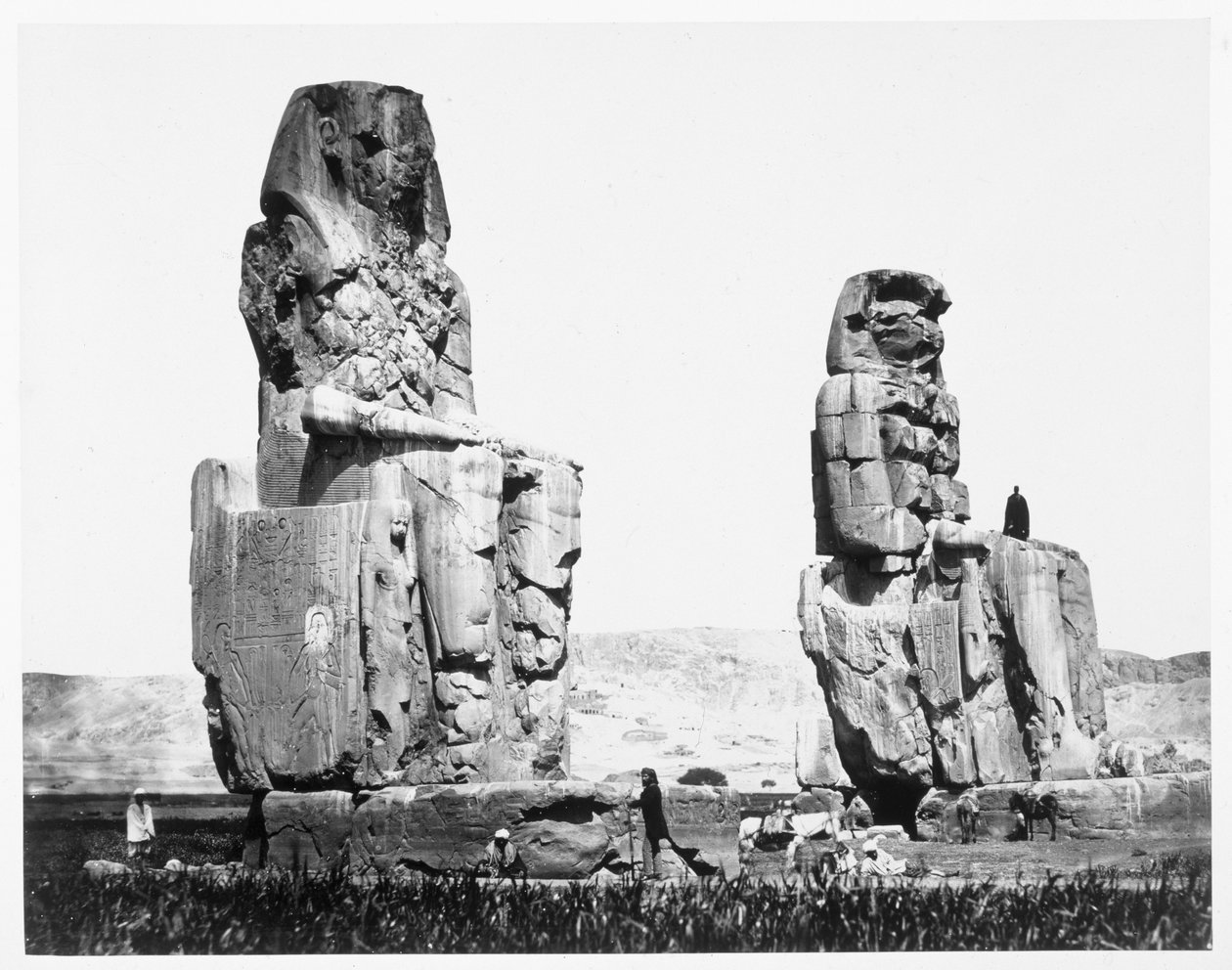 Memnon Heykeli, Thebes, Mısır, 1860 by Francis Frith