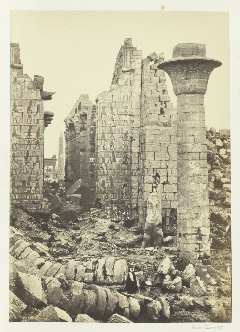 Shishak Mahkemesi, 1857. by Francis Frith