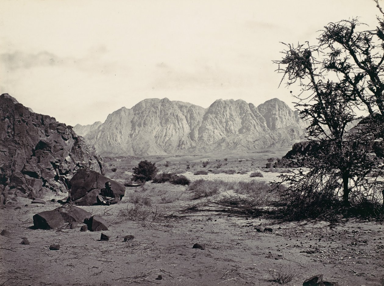 Yazılı Vadi, Sina, yak. 1857. by Francis Frith