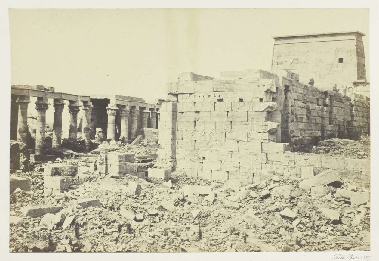 Philæ Adası'nda Görüntüle by Francis Frith