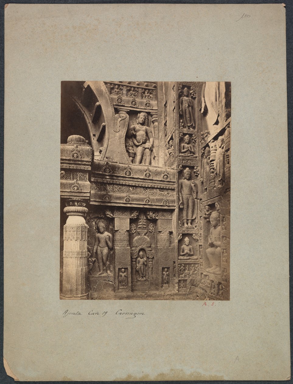 Ajanta Mağarası No. 19, 1850