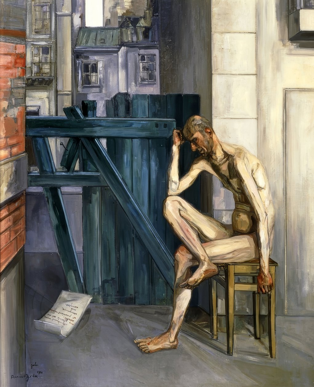İş, 1944, tuval üzerine yağlıboya, 161,9 × 129,9cm, by Francis Gruber