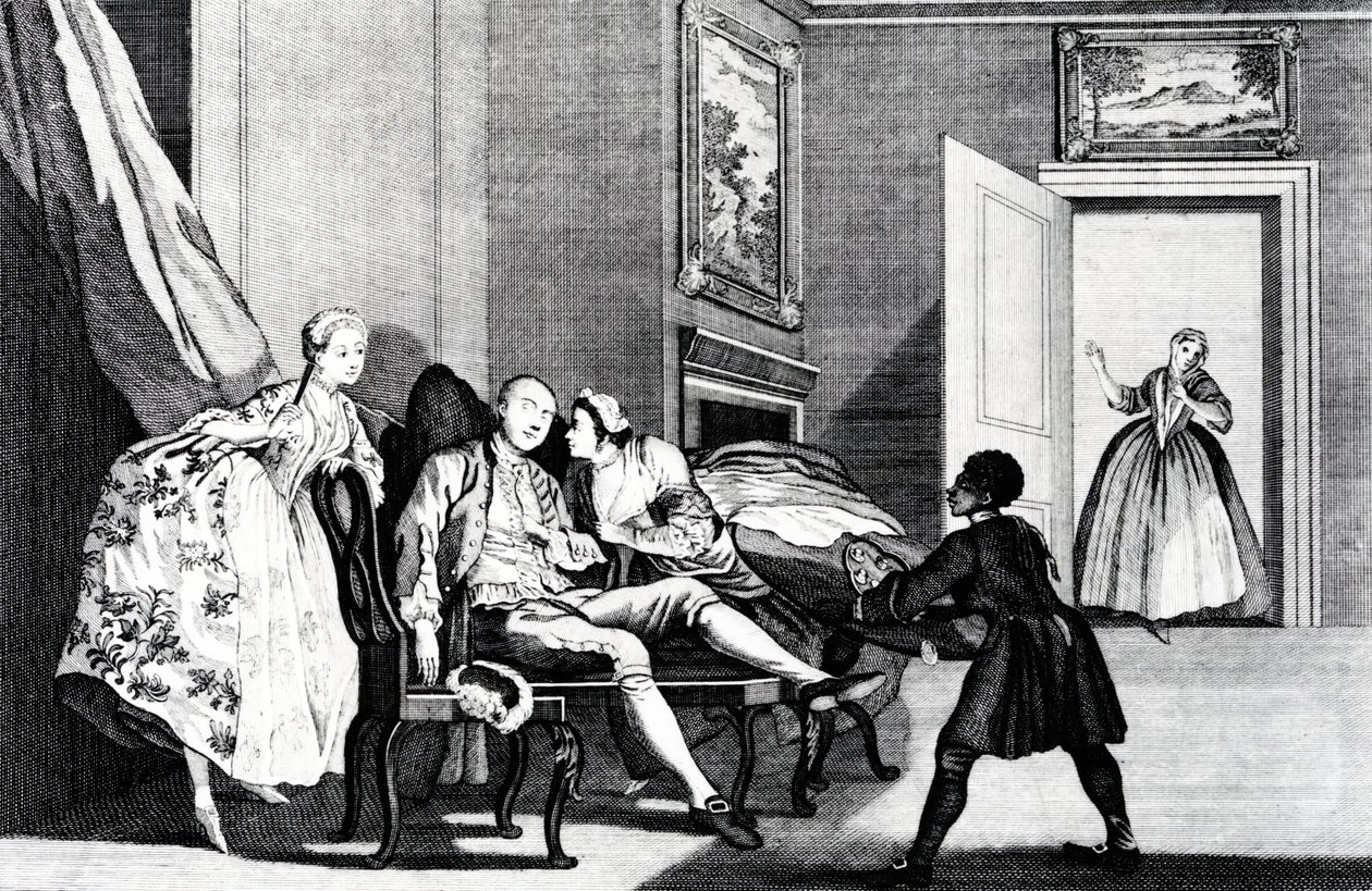 Bir Öpücük Çalmak, c, 1743 by Francis Hayman