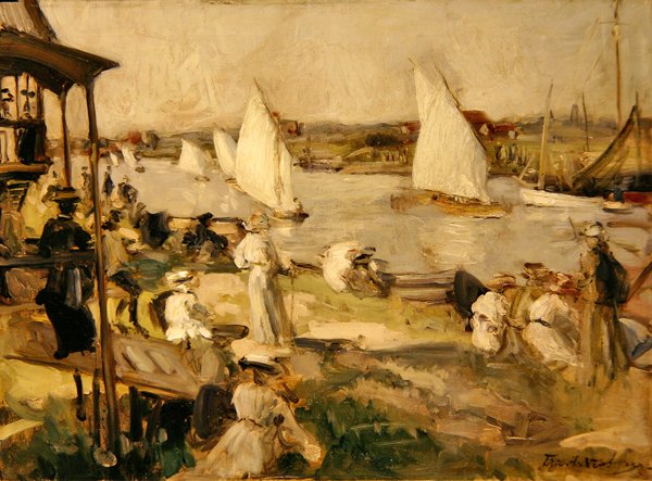 Bir Regatta (tuval üzerine yağlı boya) by Francis Henry Newbery