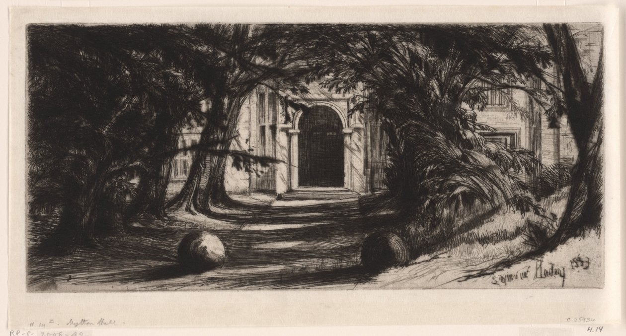 Mitton Salonu by Francis Seymour Haden (Sir) (signed by artist)