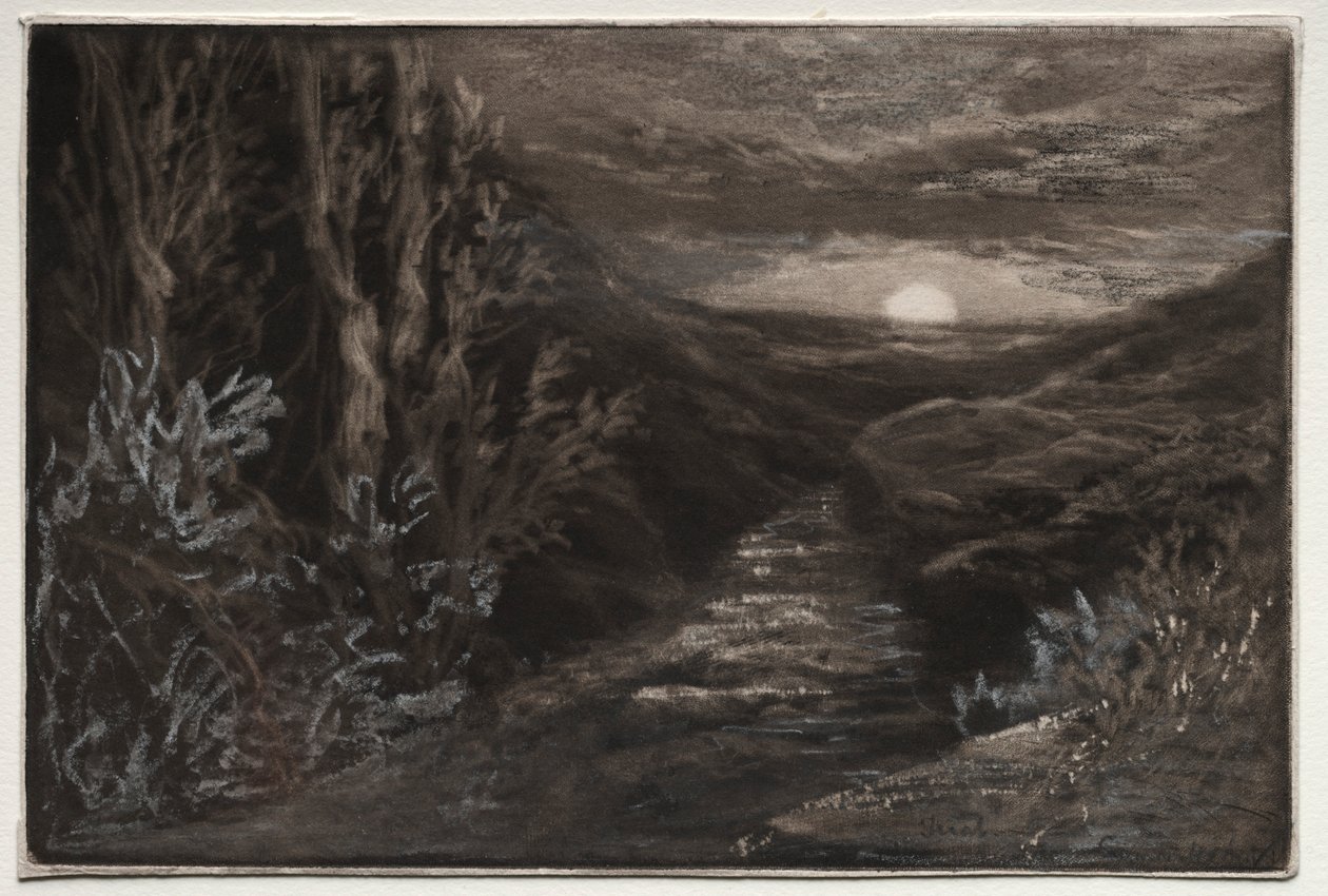 Bir Moorland Çayı. by Francis Seymour Haden
