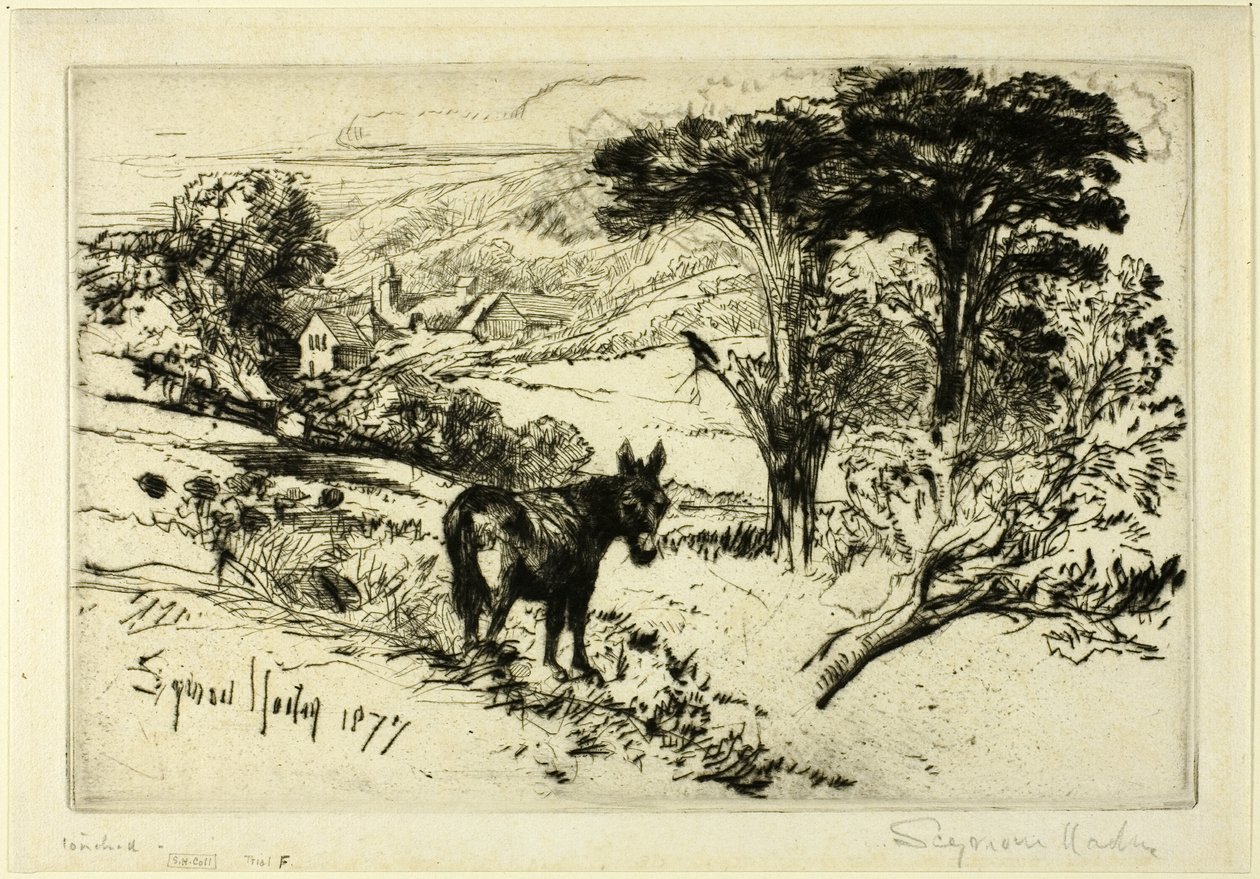 Challow Çiftliği by Francis Seymour Haden