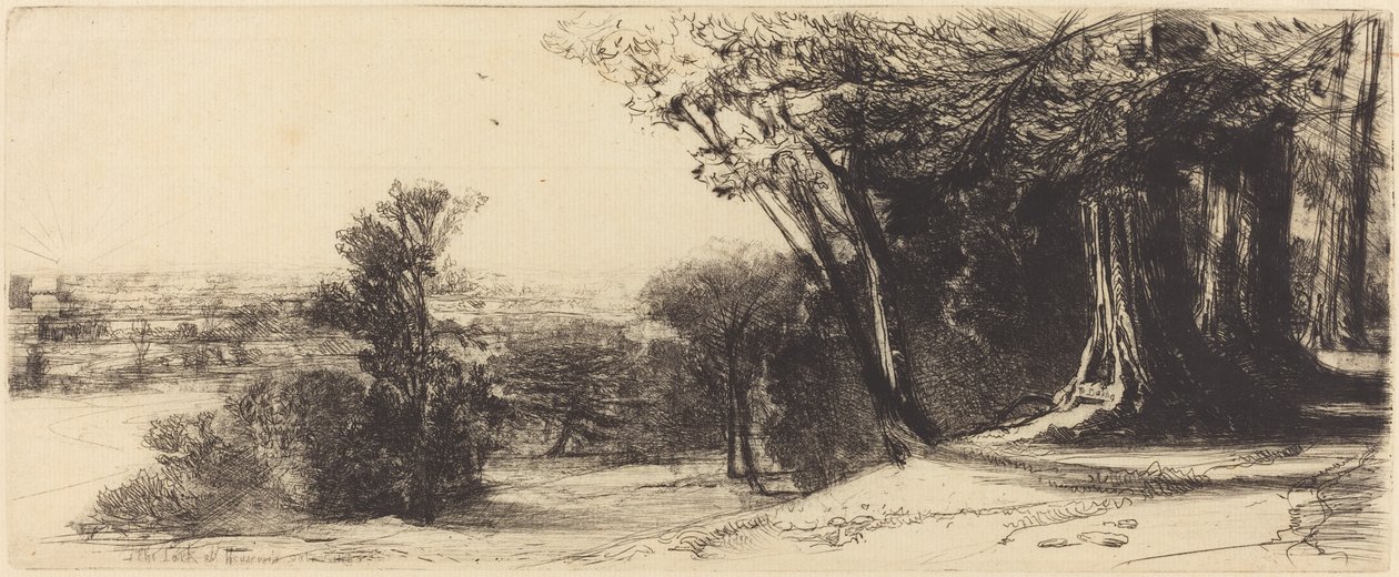Sabah Erken - Richmond by Francis Seymour Haden