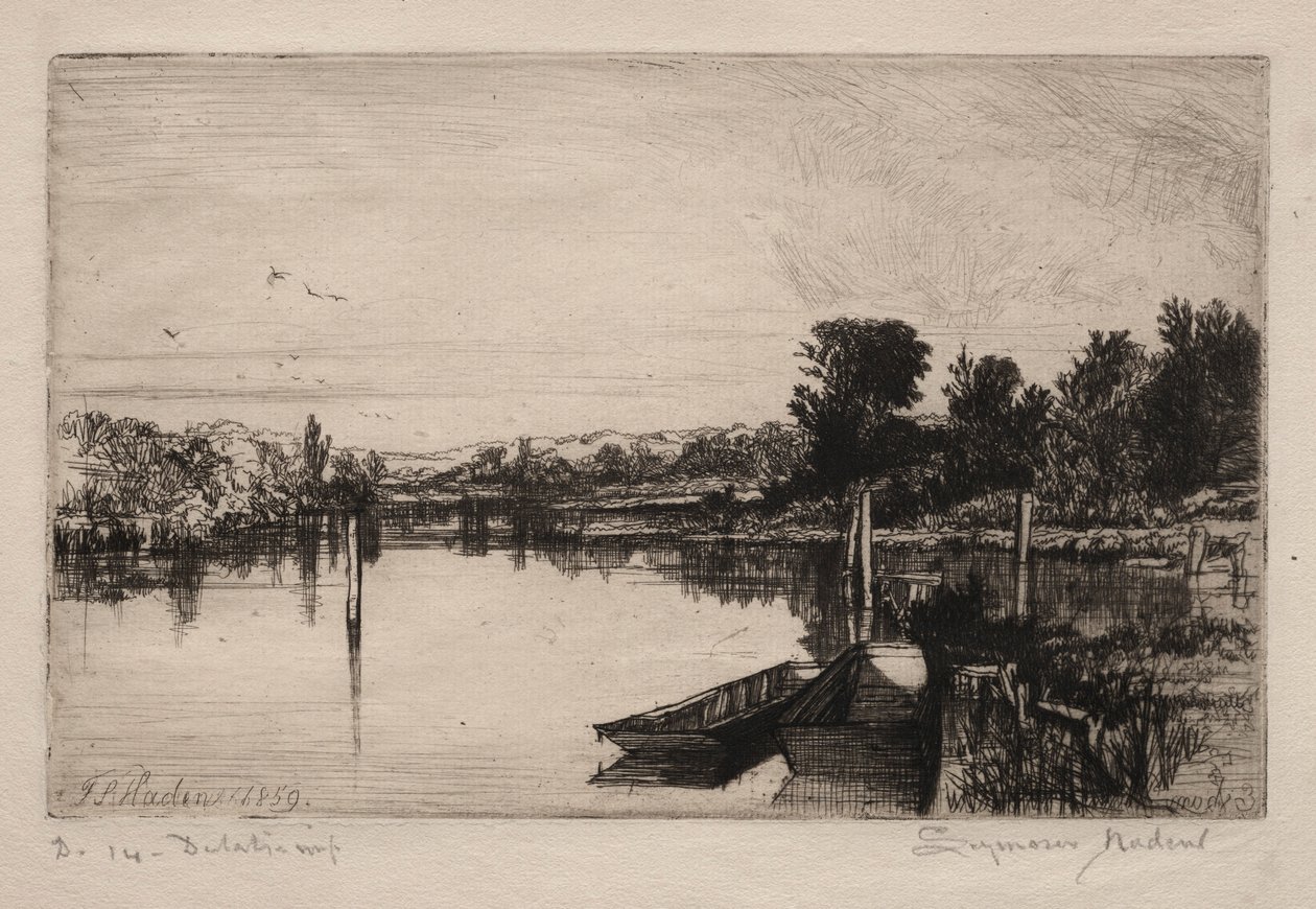 Egham, 1859. by Francis Seymour Haden