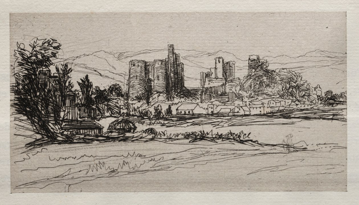 Kidwelly Kalesi. by Francis Seymour Haden