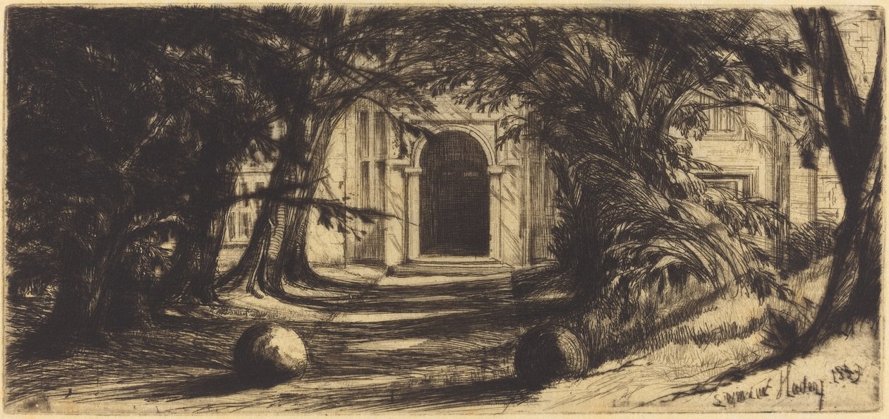 Mytton Salonu (Lancashire) by Francis Seymour Haden