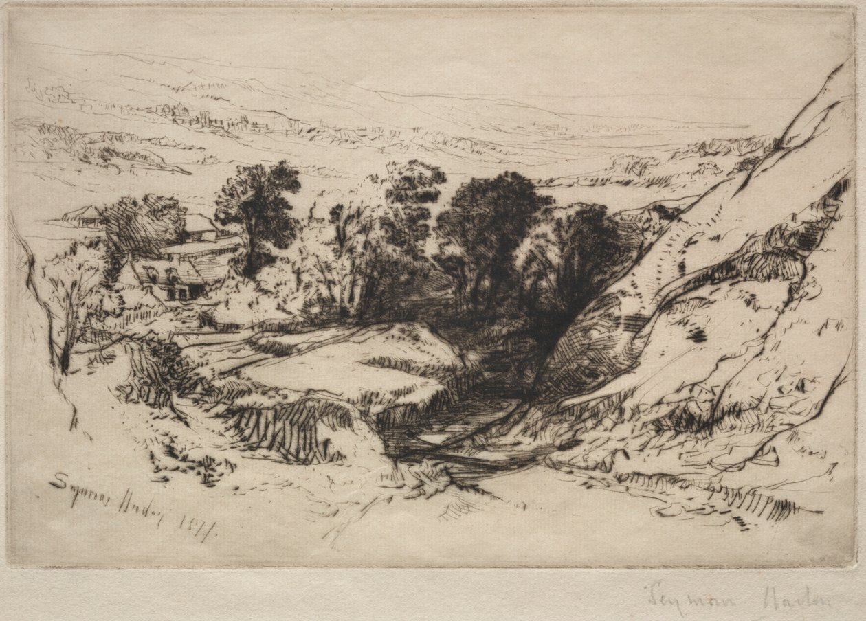 Dokuz Höyük, 1877. by Francis Seymour Haden