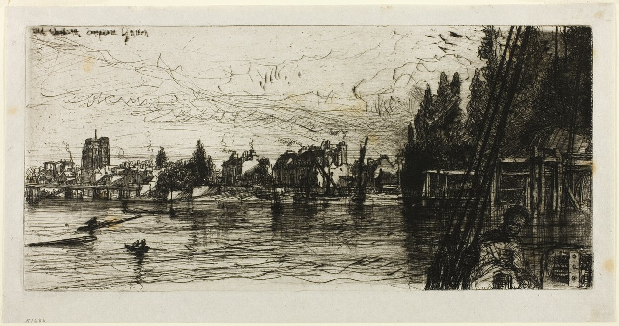 Eski Chelsea Kilisesi by Francis Seymour Haden