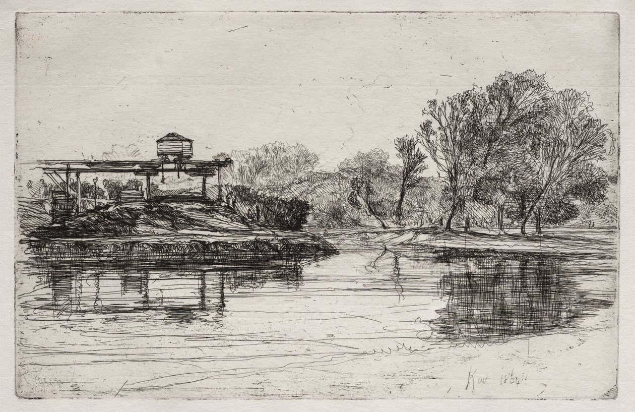 Demiryolu tecavüzü by Francis Seymour Haden