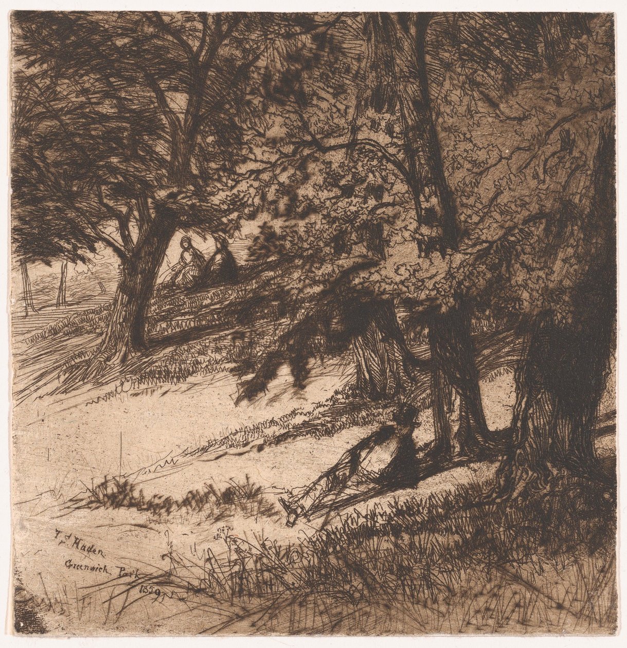 Palto Altı..., 1859., 1859 by Francis Seymour Haden