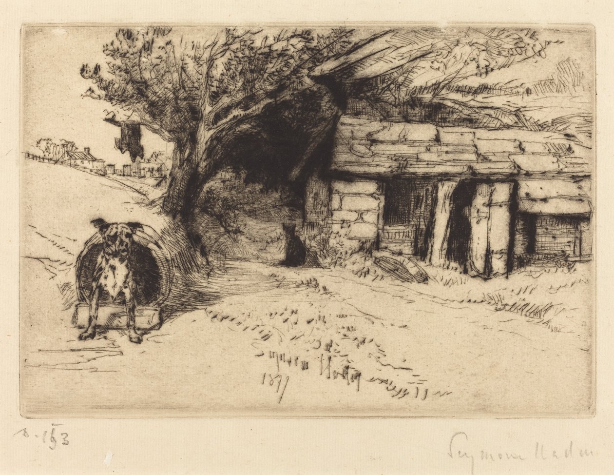 Kabin by Francis Seymour Haden