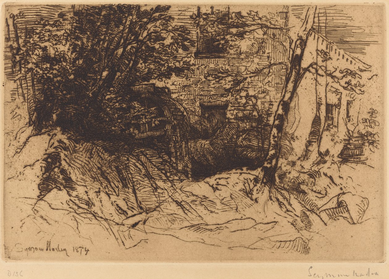 Değirmen Çarkı by Francis Seymour Haden