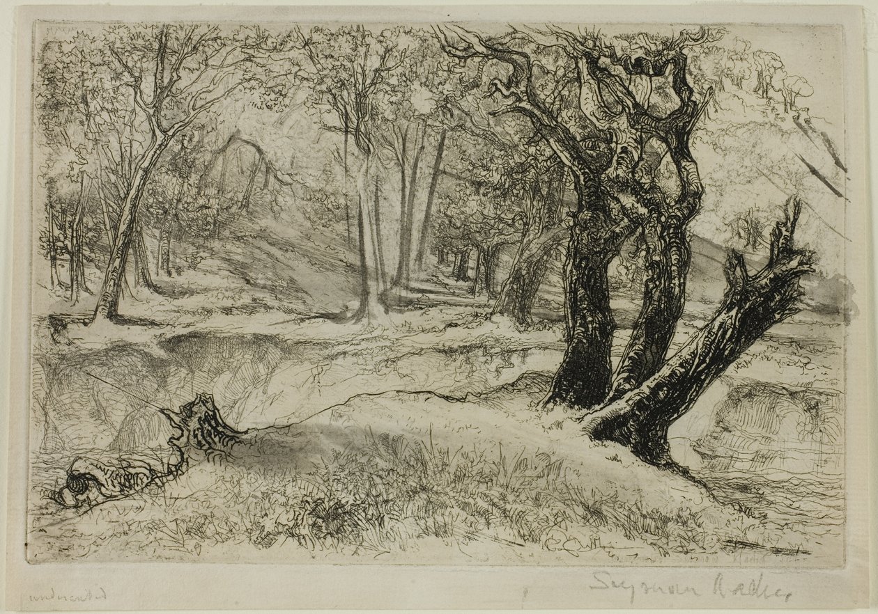 Üç Kızkardeş by Francis Seymour Haden