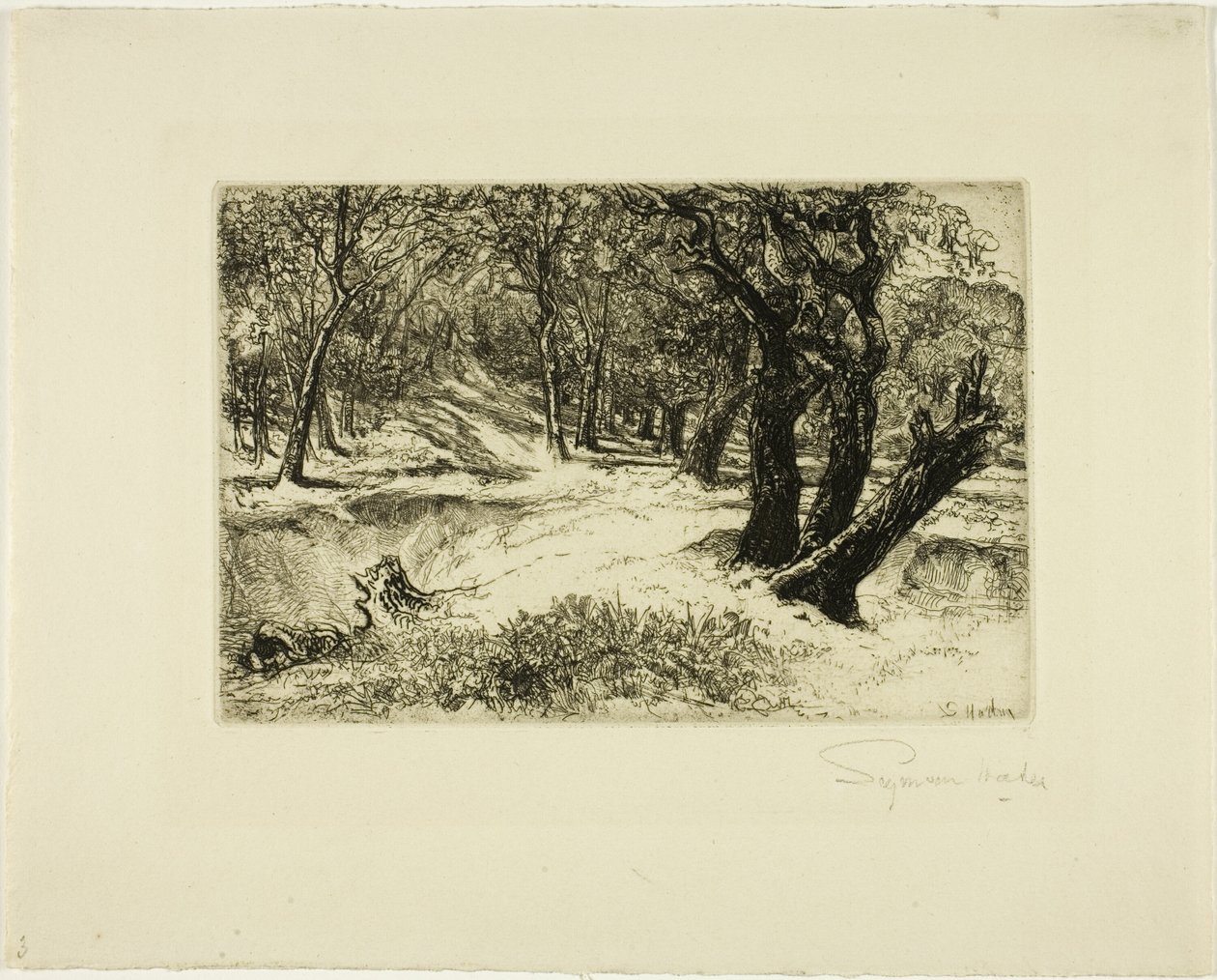 Üç Kızkardeş by Francis Seymour Haden
