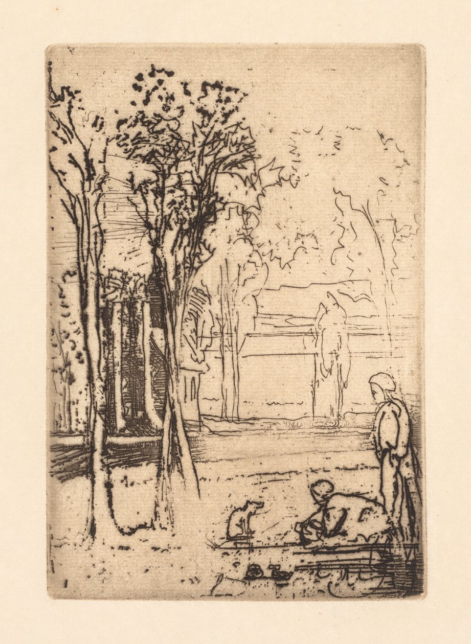 Üç Ağaç Çiftliği by Francis Seymour Haden