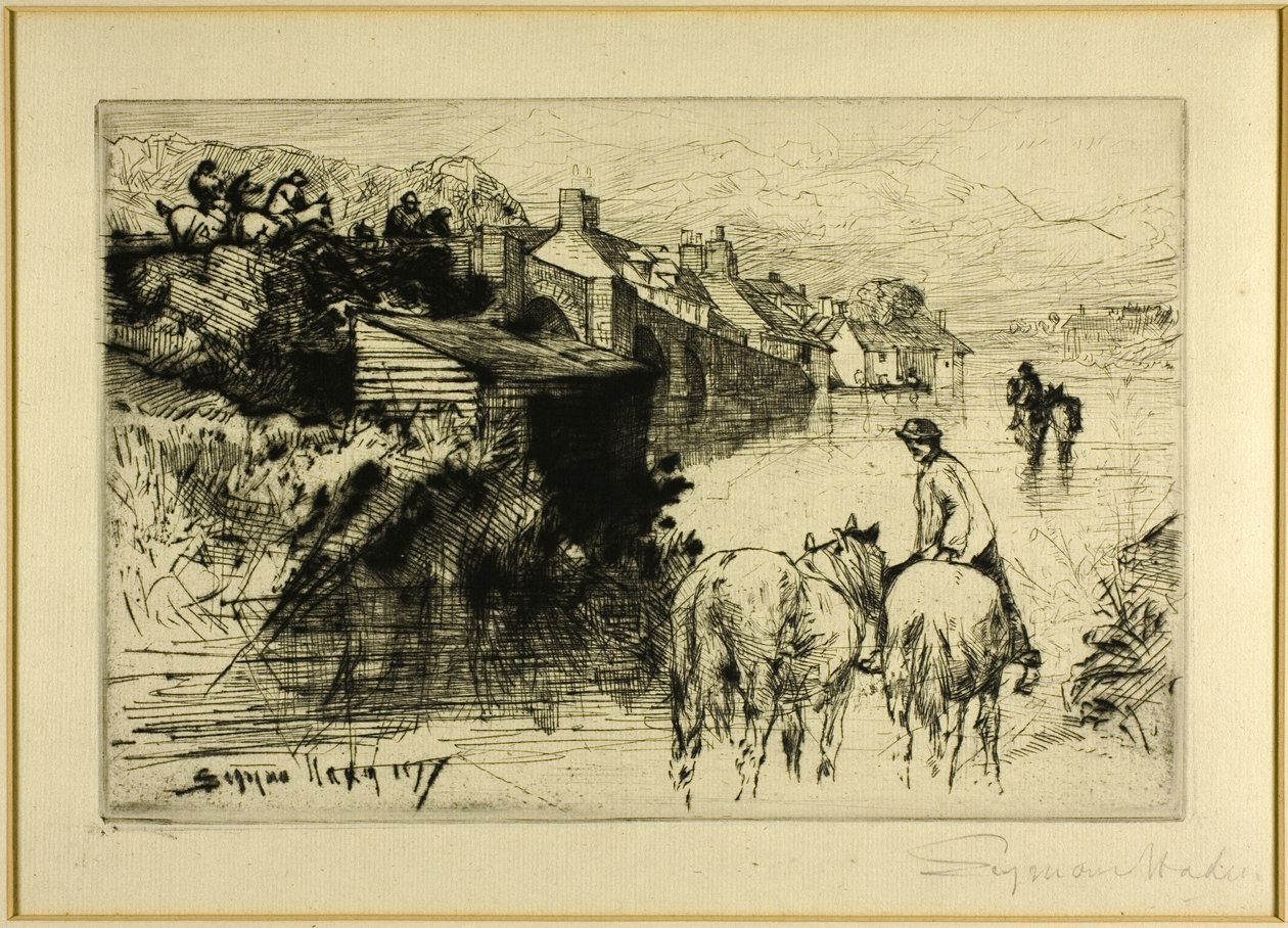 Wareham Köprüsü by Francis Seymour Haden