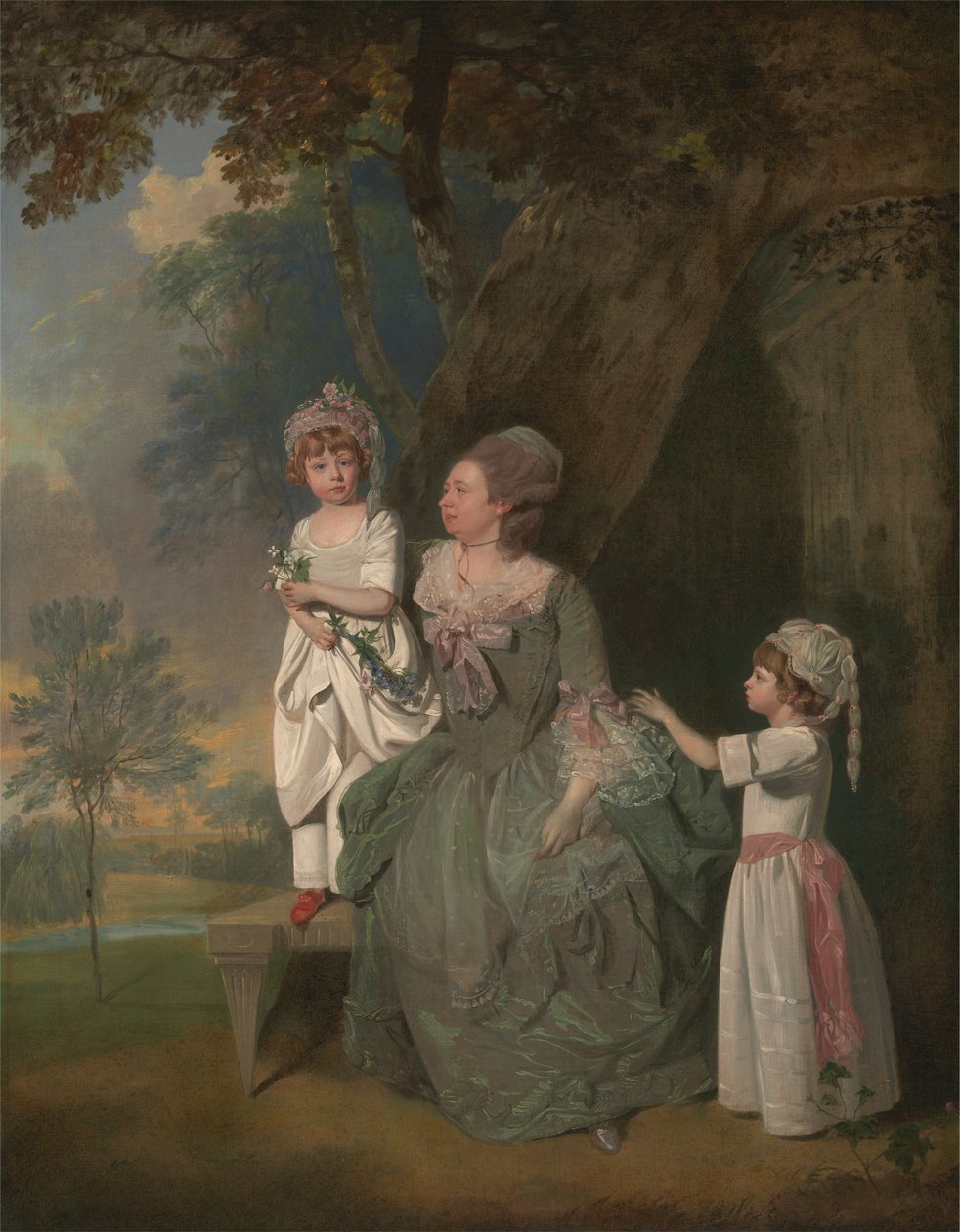Bayan Barclay ve Çocukları by Francis Wheatley