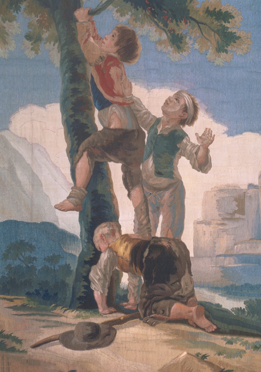 Ağaca Tırmanan Çocuklar (goblen) by Francisco de Goya