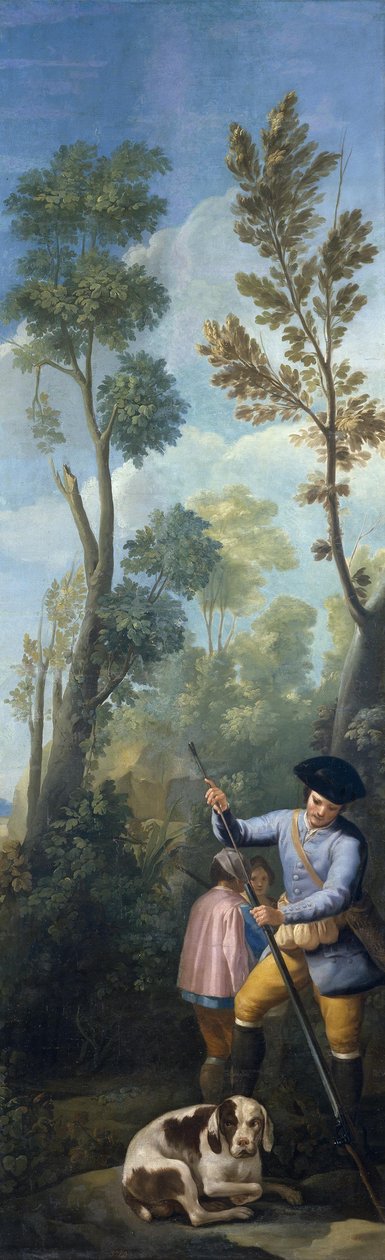 Avcı tüfeğini dolduruyor by Francisco de Goya