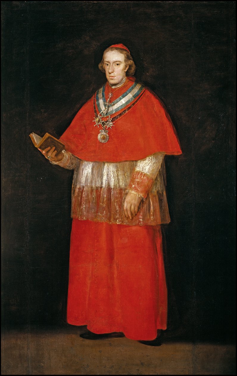 Kardinal Luis María de Borbón ve Vallabriga by Francisco de Goya