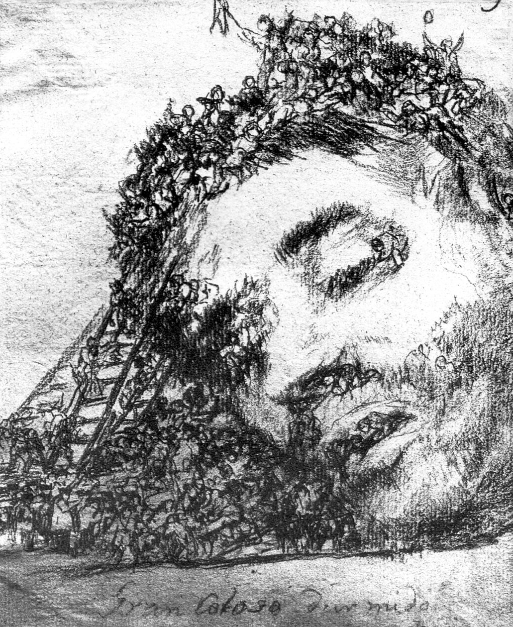 Harika uyuyan dev by Francisco de Goya