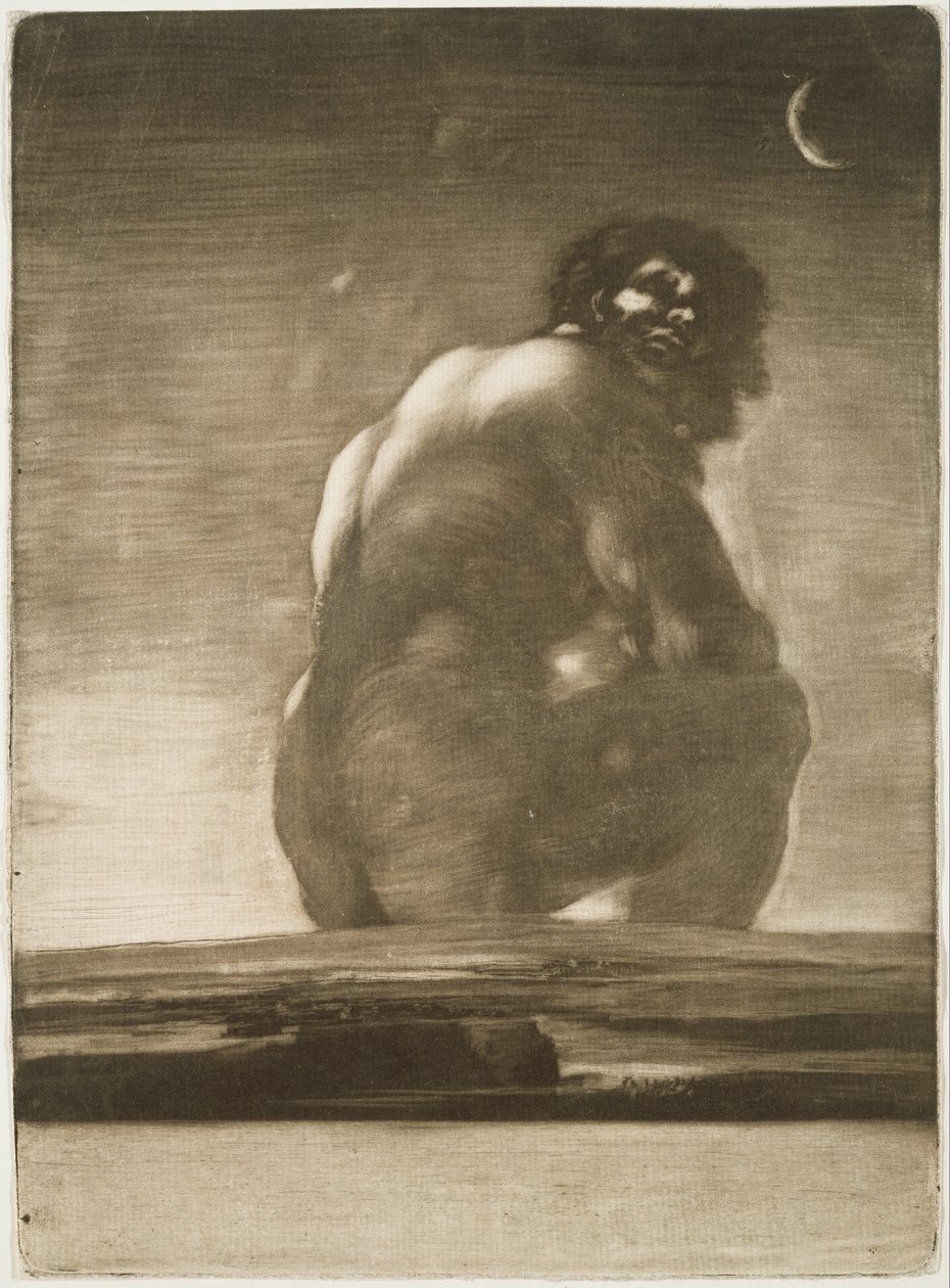 Oturan Dev by Francisco de Goya