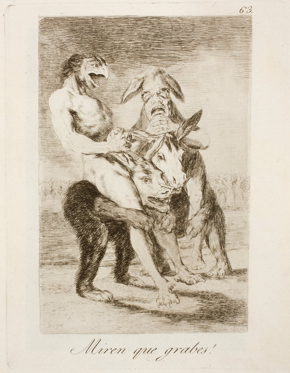 63 numaralı Capricho by Francisco de Goya