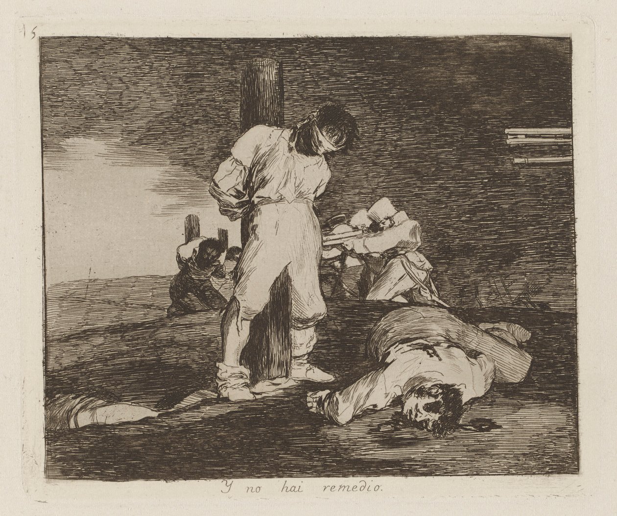 Y hayır hai remedio (Ve orada by Francisco de Goya