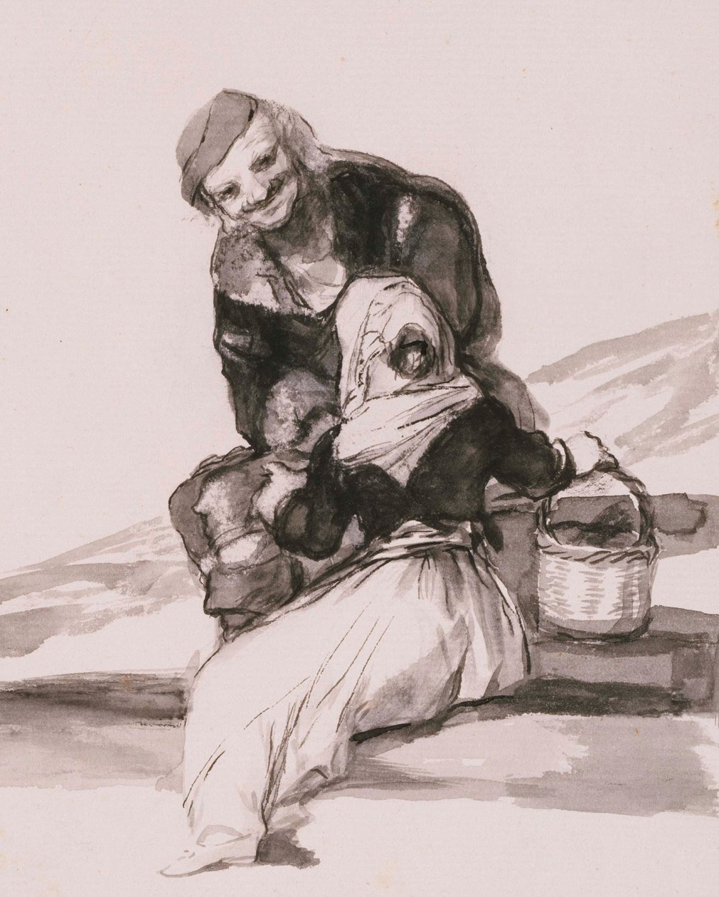 Tavsiyeye Dikkat (kesilmiş) by Francisco de Goya